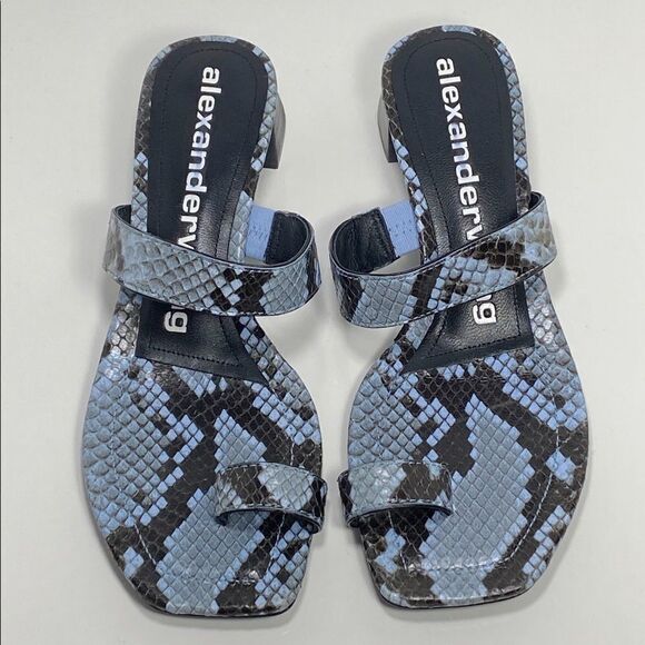 Alexander Wang snakeskin embossed mules size 36 - Picture 2 of 12